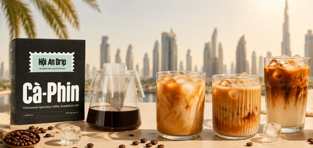 Ca Phin presents Vietnamese coffee with authentic brewing processes, premium Vietnamese beans, and inventive flavors inspired by Vietnam's bustling cafe culture.